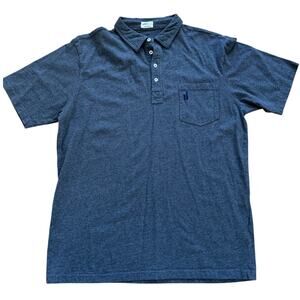 Johnnie-O Charcoal Grey Cotton Short Sleeve Polo Shirt